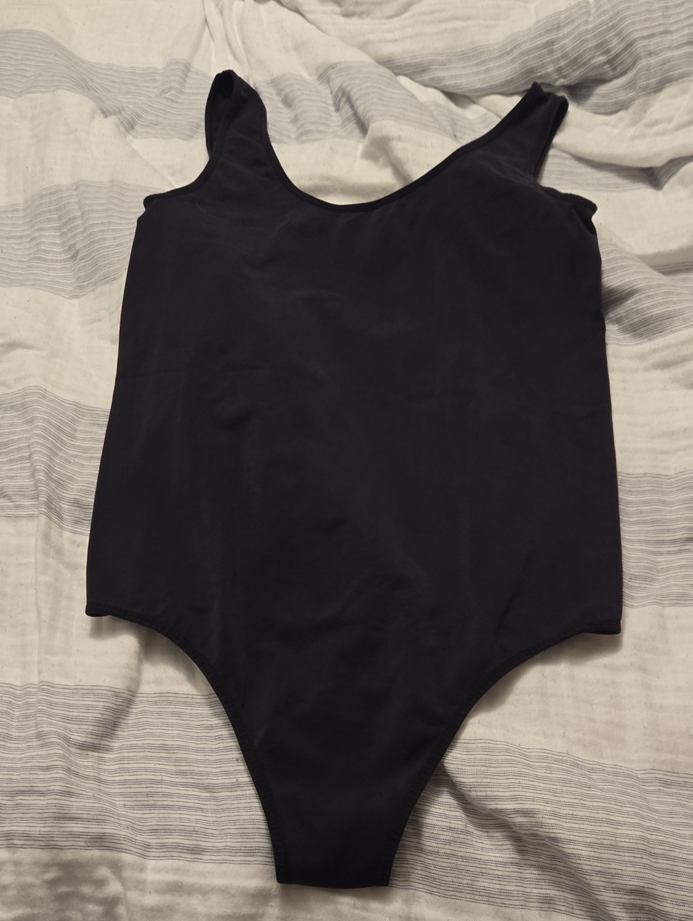 Women's Deep Purple Scoop Neck Bodysuit